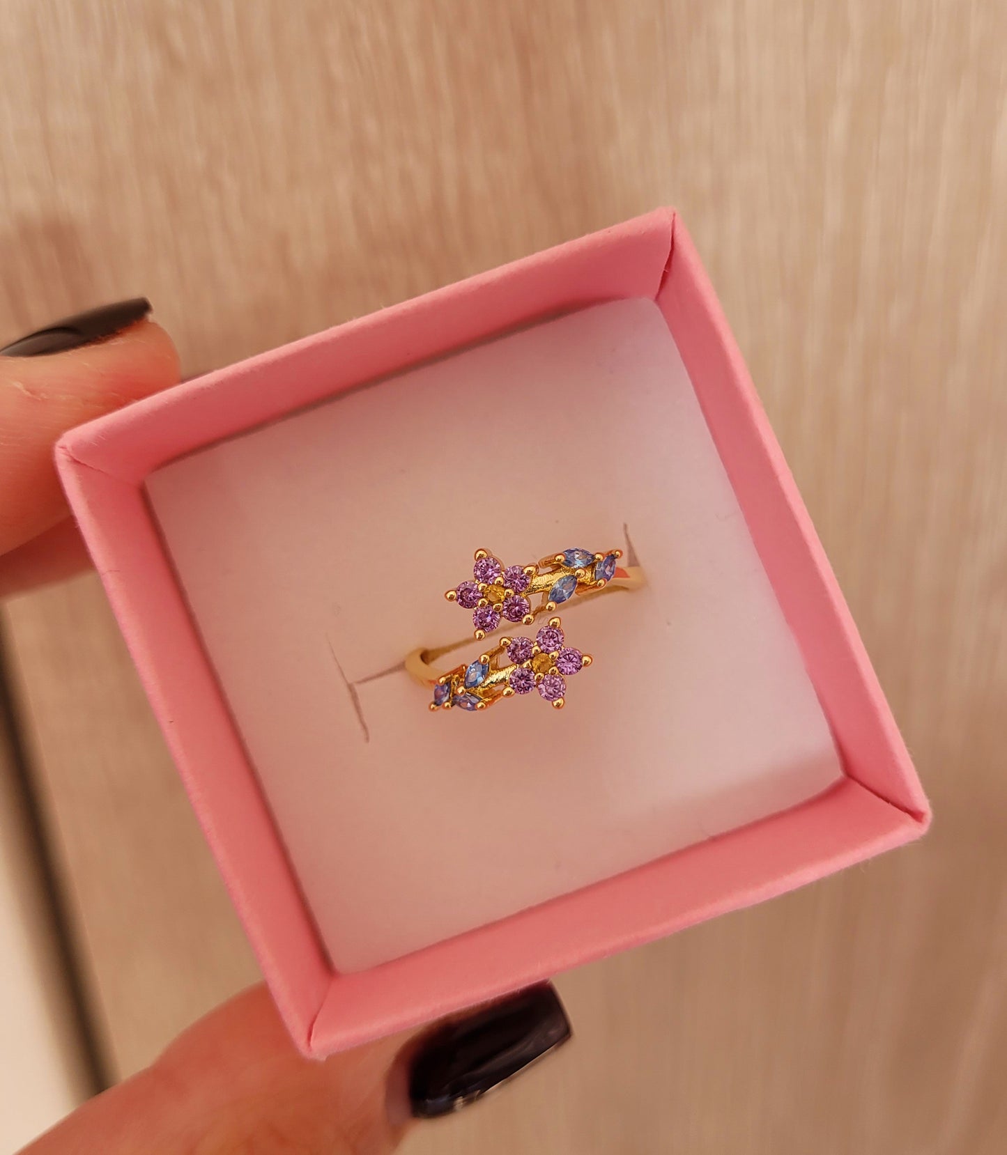 Anillo florecitas