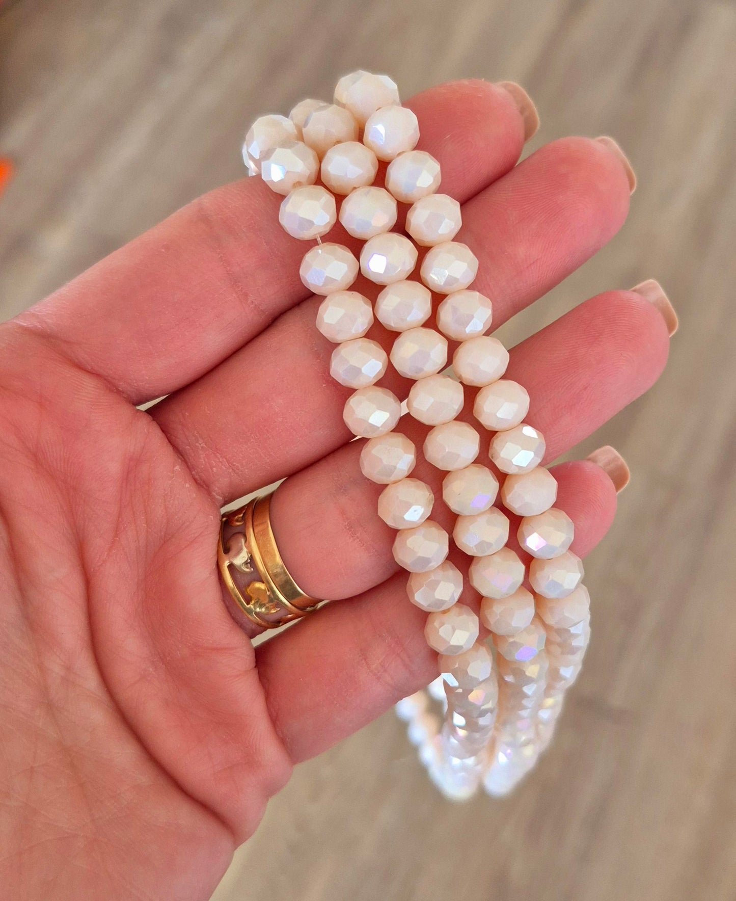 Cristal 8mm beige claro