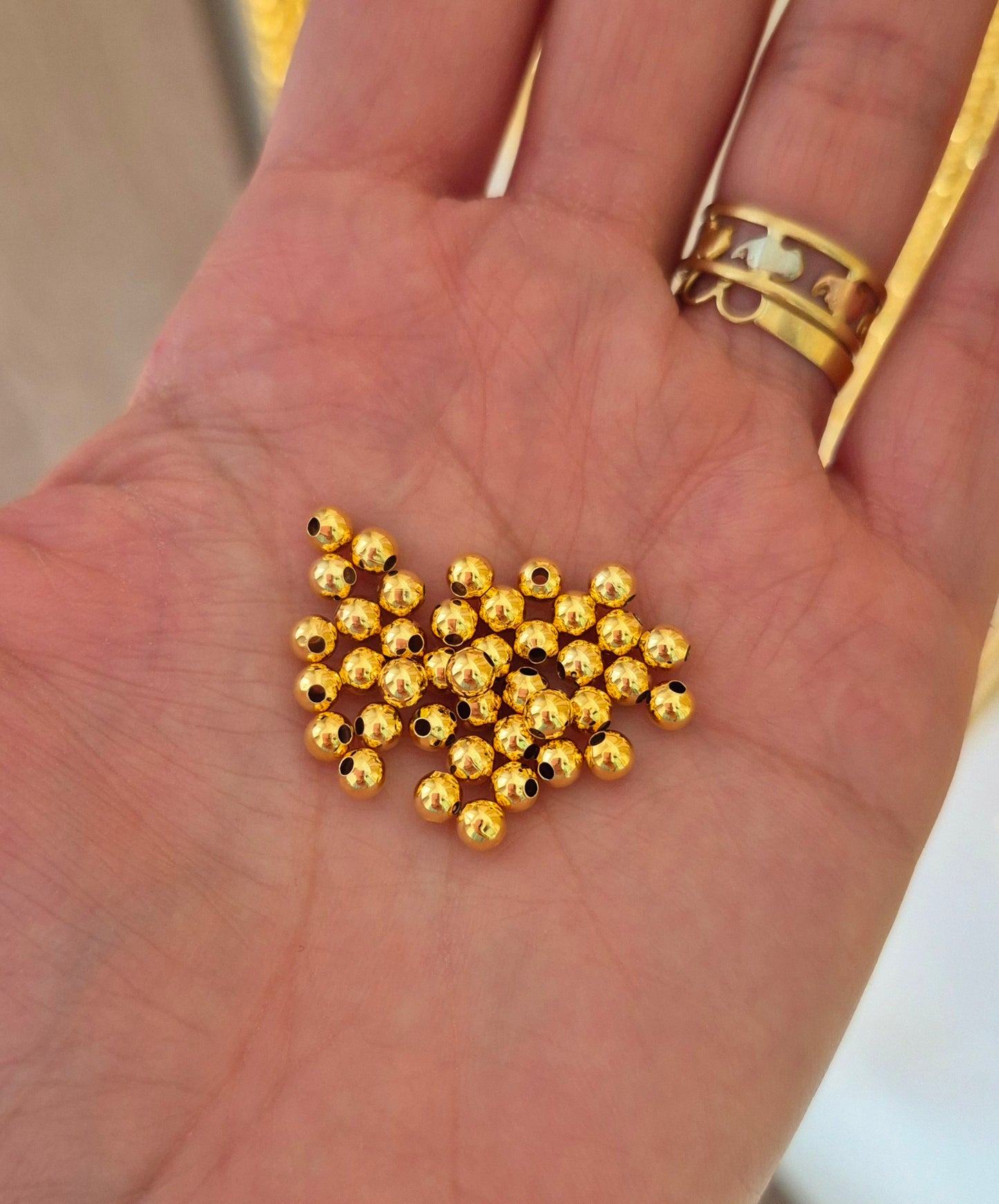 Balín 4 mm hoyito pequeño - (10 unidades)