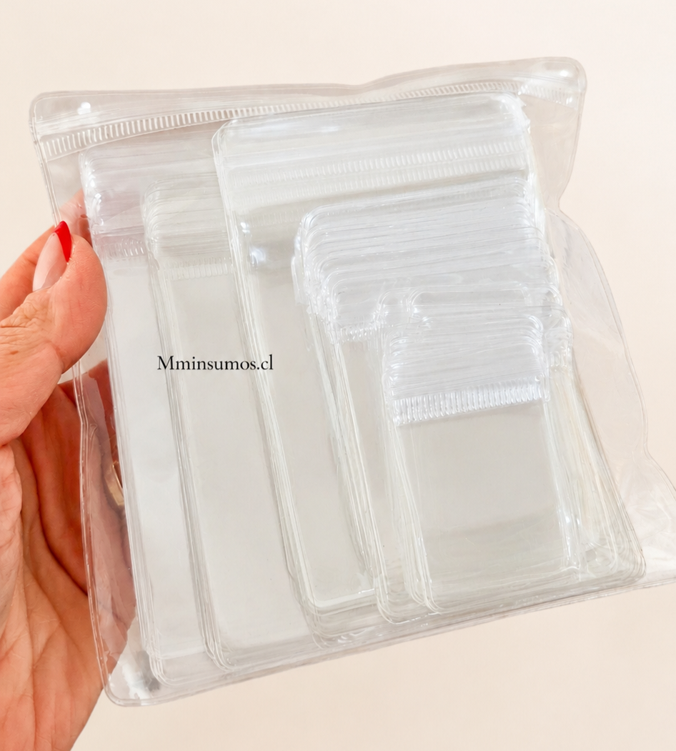 Pack bolsitas pvc con cierre de clip - (50 unidades surtidas)