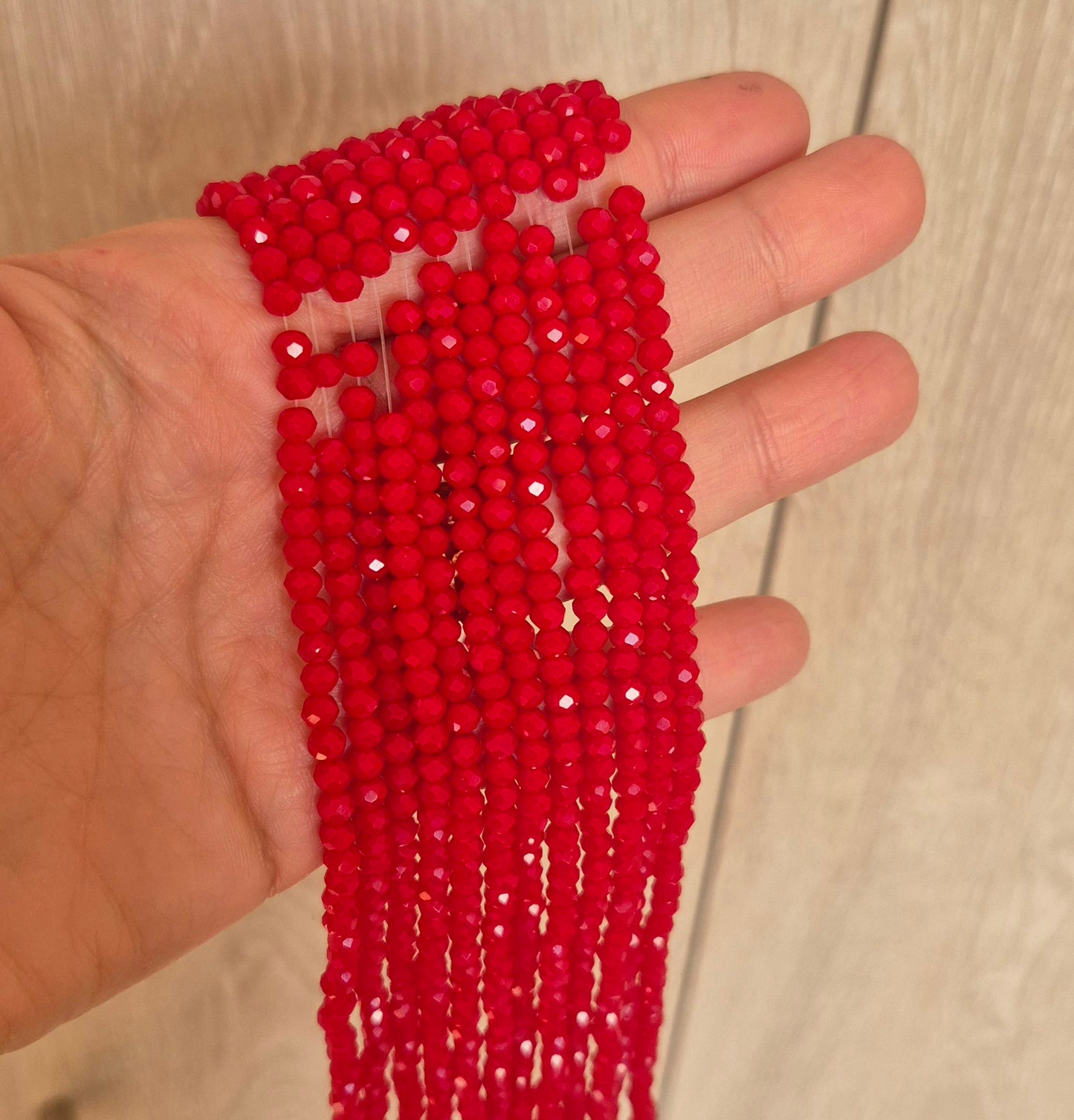 Cristal 4 mm rojo