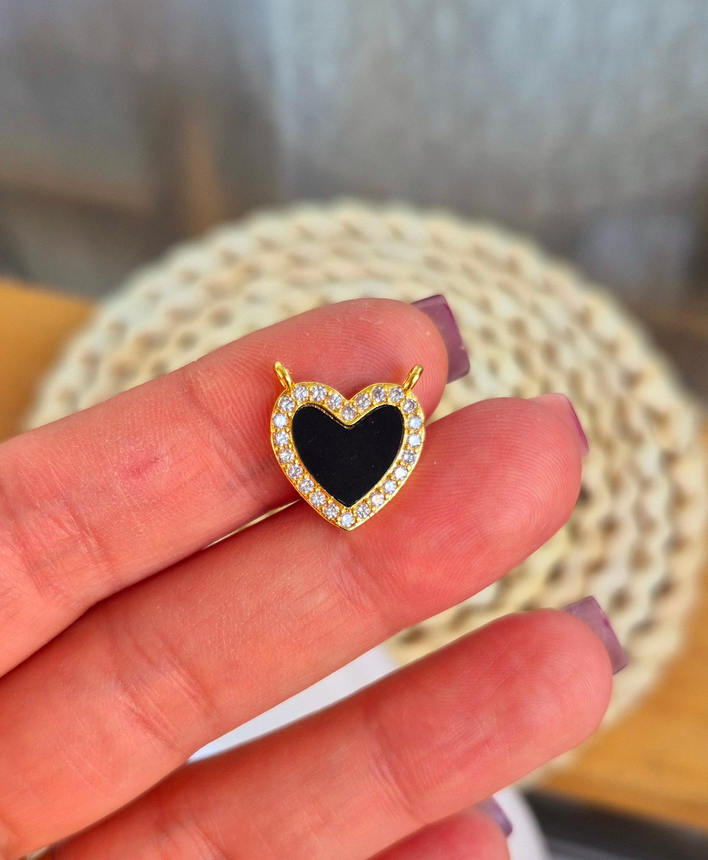 Corazón Onix conector collar