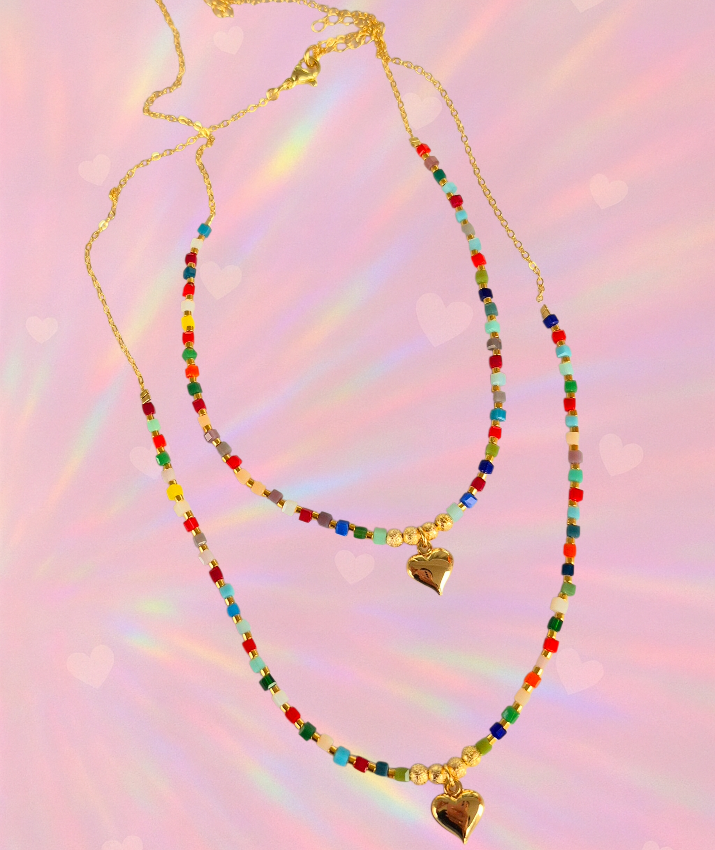 Collar cubos de cristal