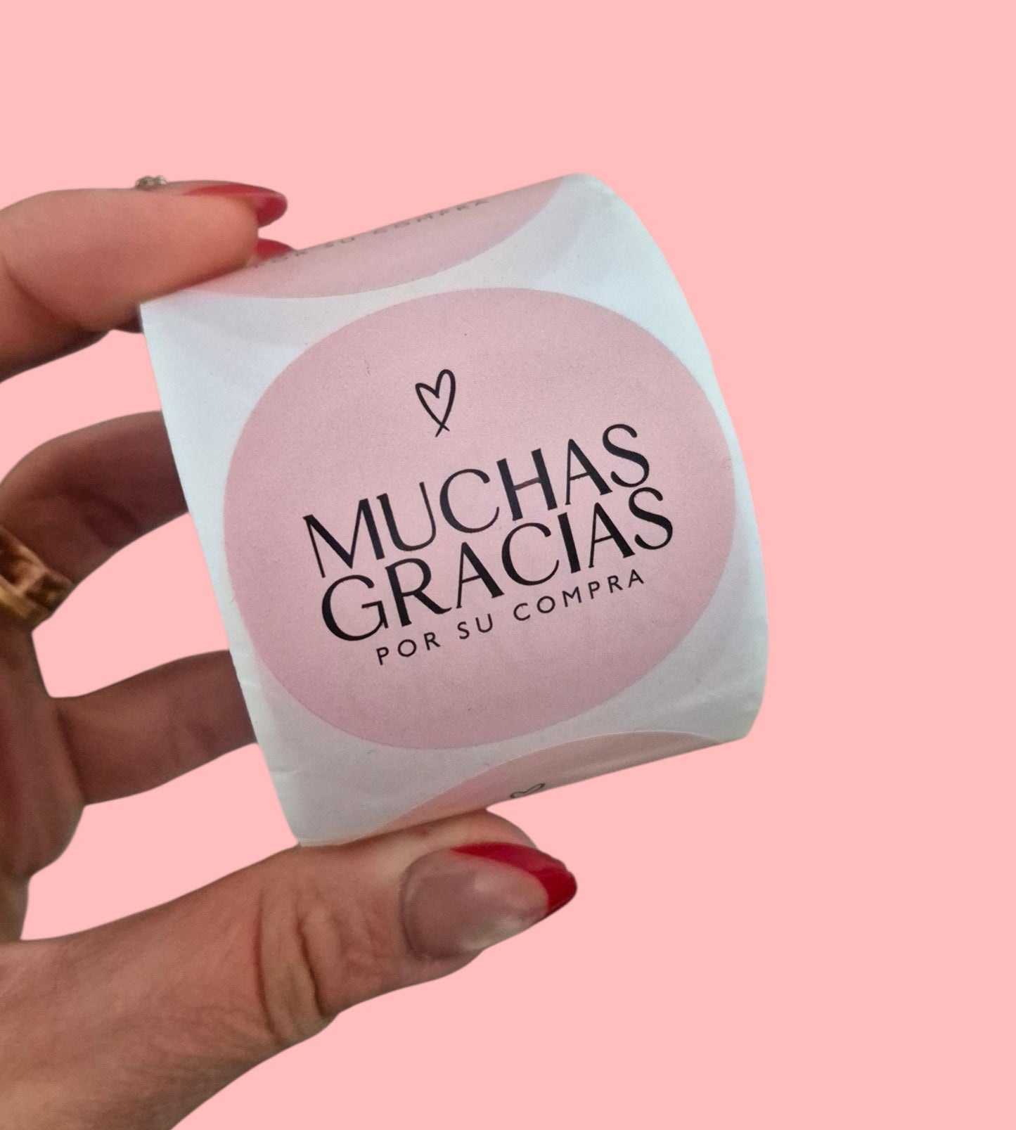 Stickers Muchas gracias- (50 unidades)
