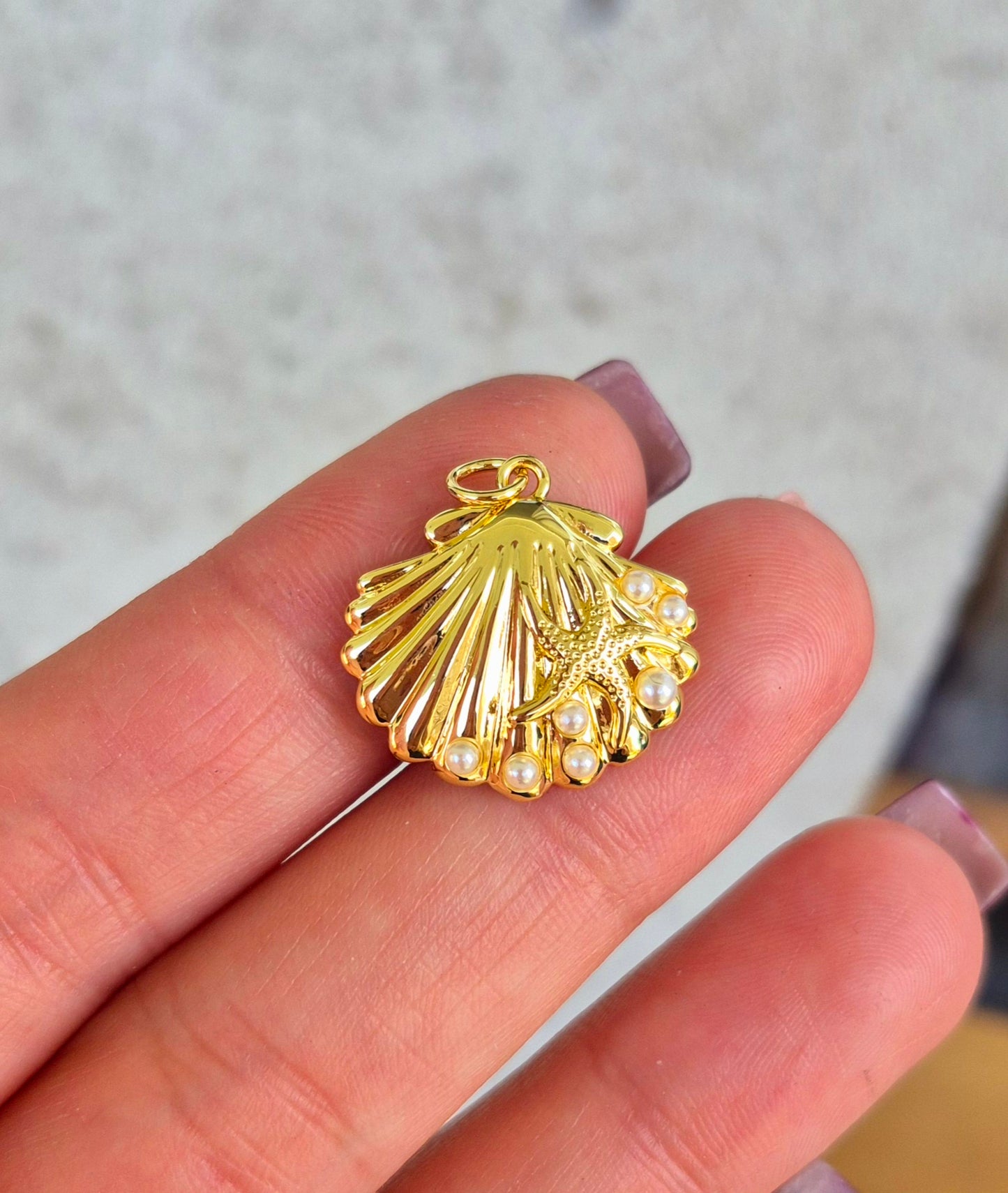 Concha de mar perlitas