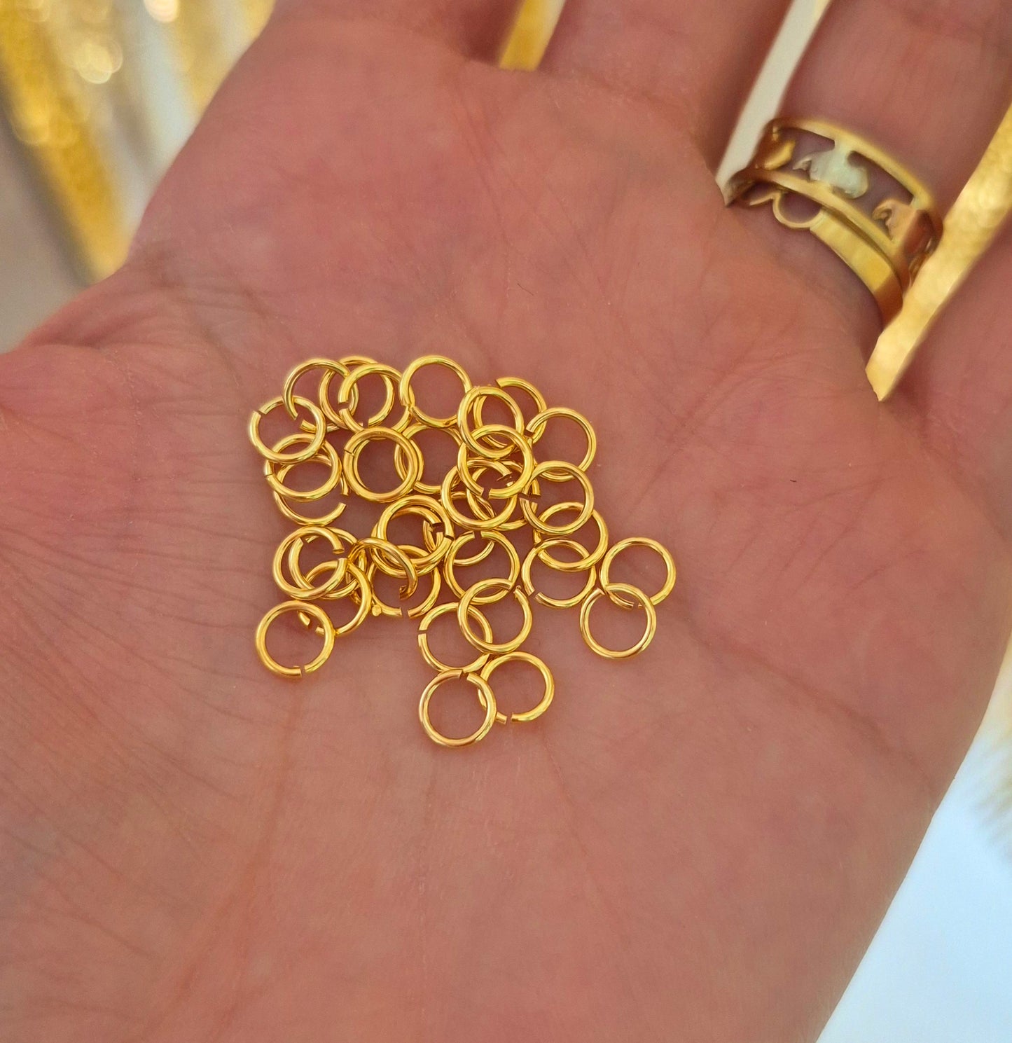 Argolla de unión 6mm gruesa - (12 unidades)
