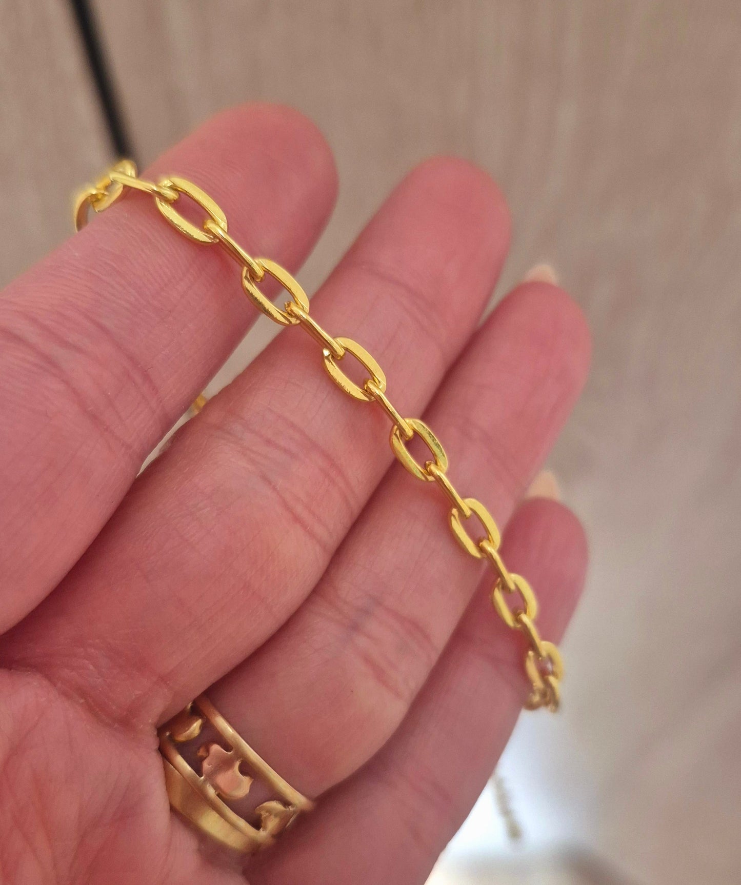 Pulsera eslabón grueso