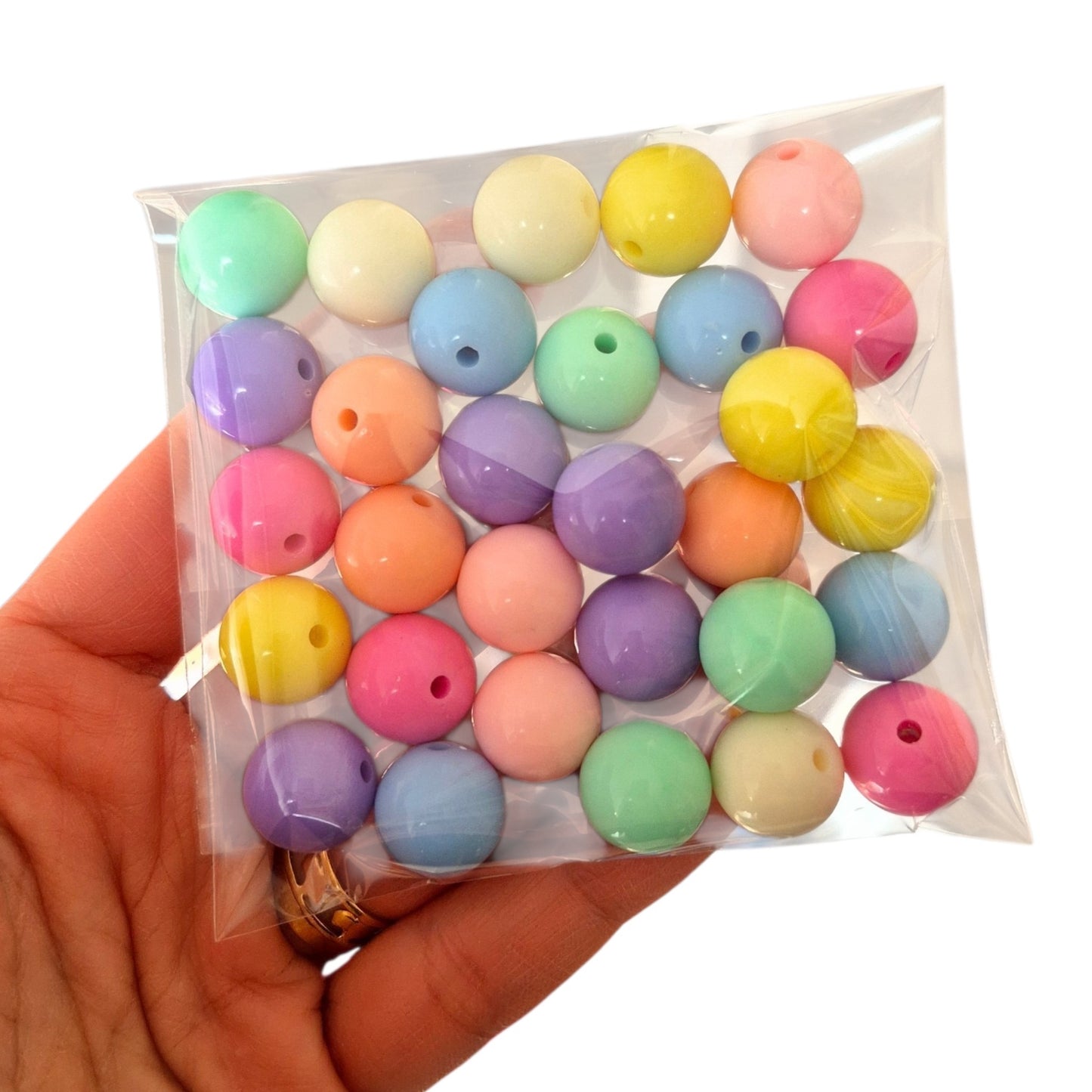 Bolas chicle 14mm Surtido pastel - (30 unidades)