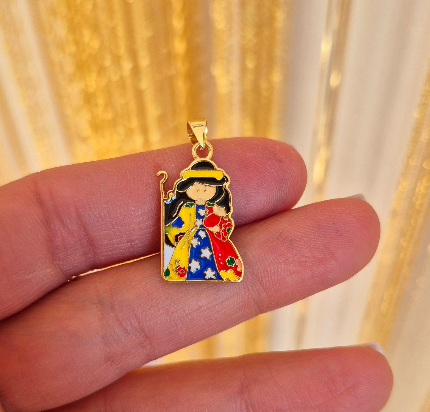 Virgen Divina Pastora tricolor