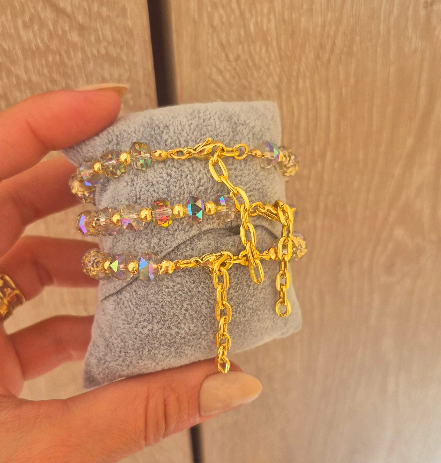Pulsera Aurora Perlada