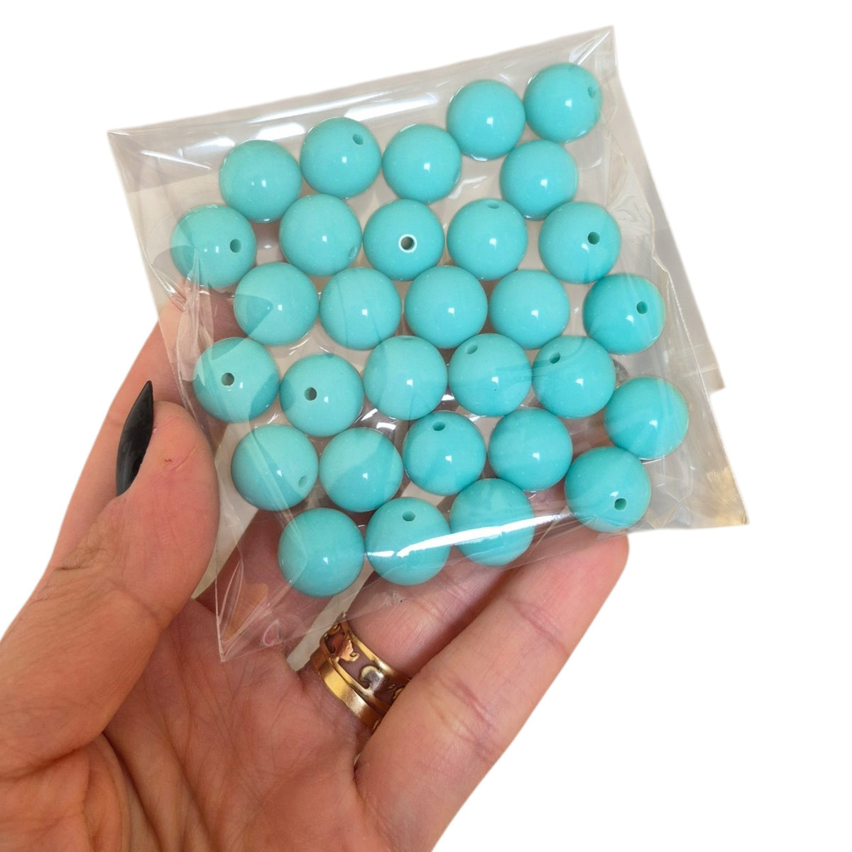 Bolas chicle 14mm Turquesa - (30 unidades)