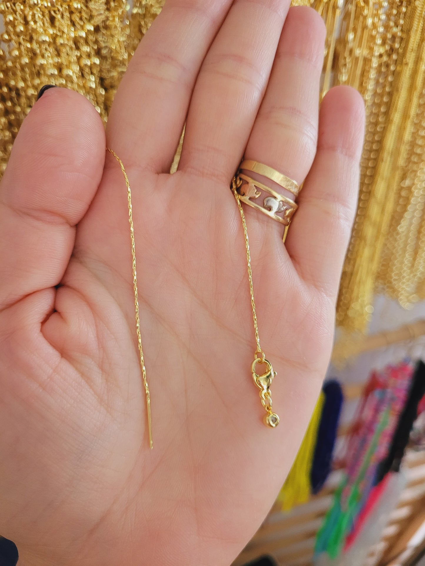 Cadena aguja diamantada