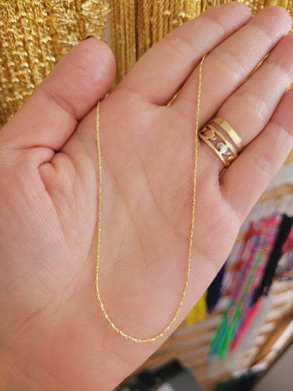 Cadena aguja diamantada