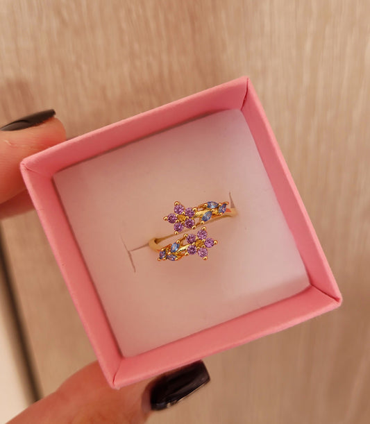Anillo florecitas