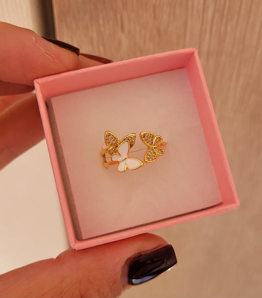 Anillo 3 mariposas