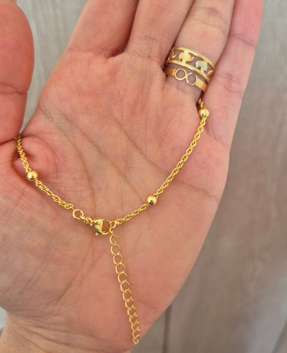 Cadena eslabones tramados y balín