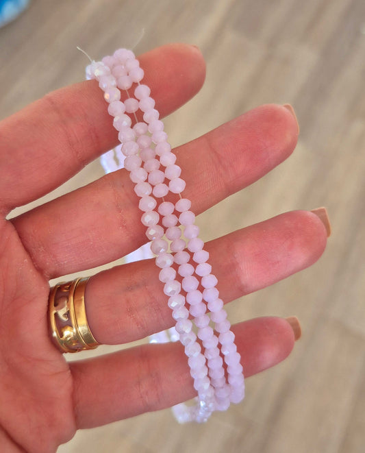 Cristal 4mm rosa claro