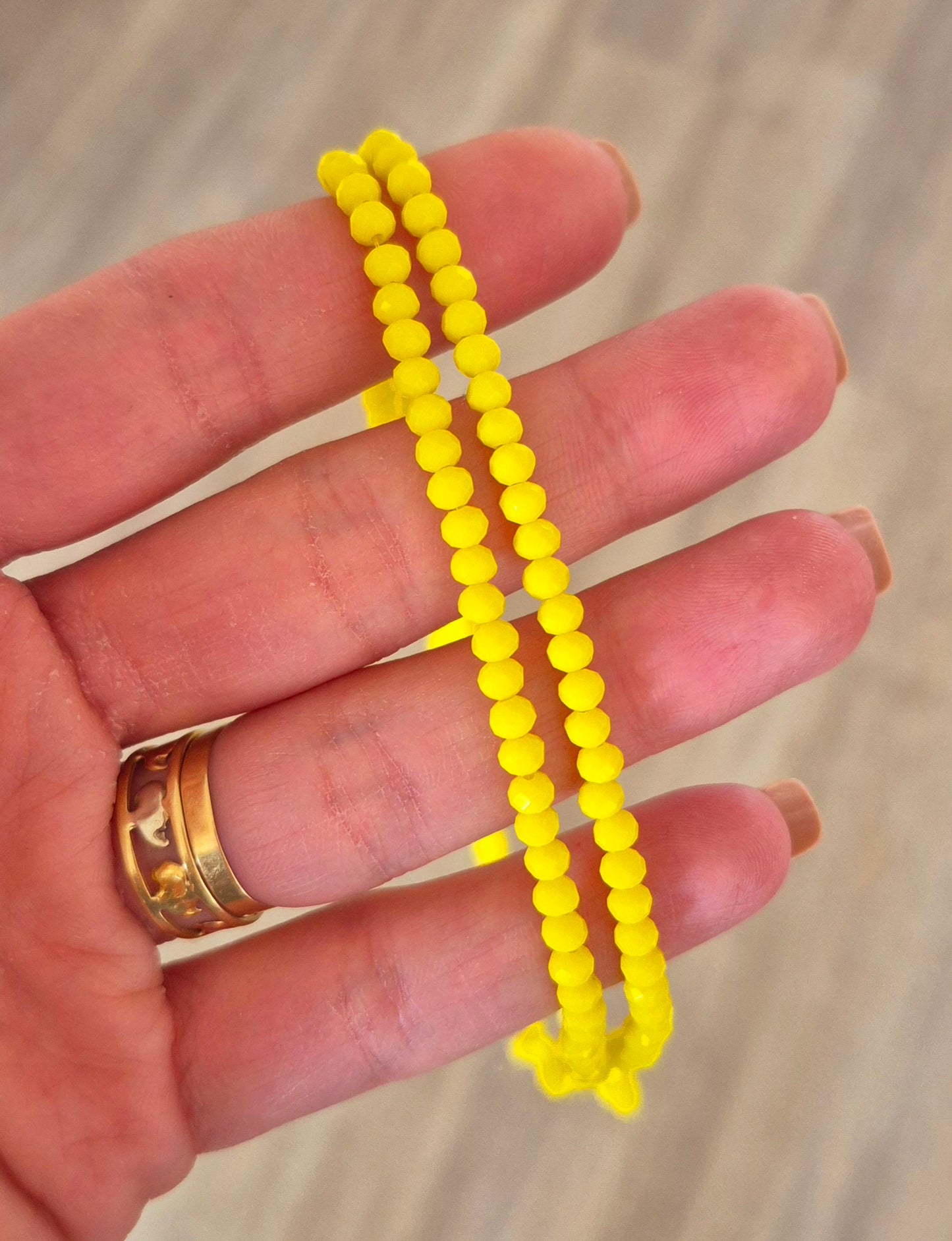 Cristal 4mm amarillo