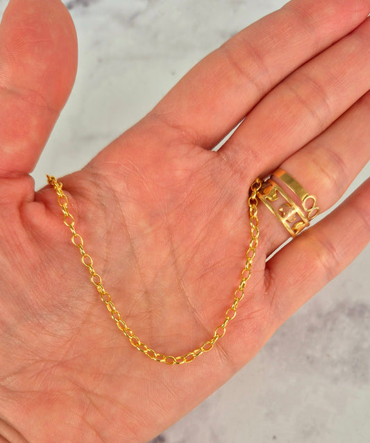 Cadena eslabón ovalado grueso