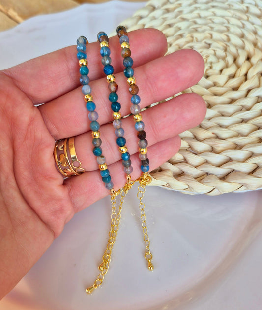 Pulsera Agata azules