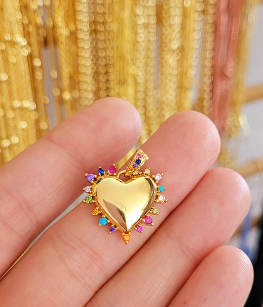 Corazón portadije colores