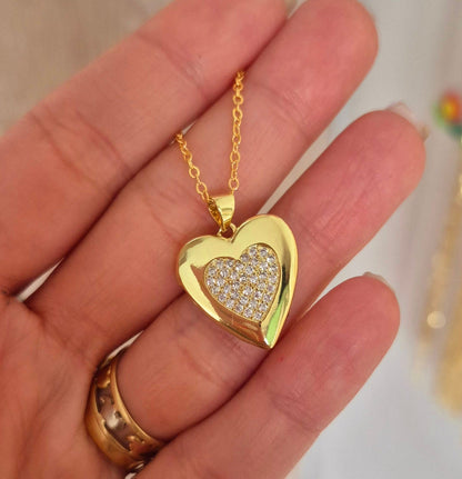 Dije de relicario corazón (no incluye la cadena)