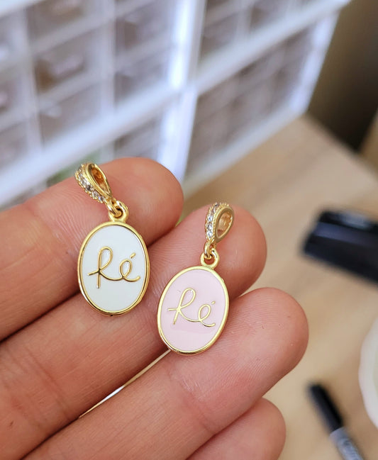 Fé esmaltado ovalado