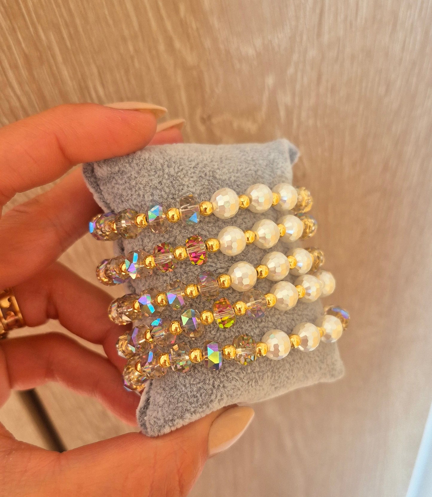 Pulsera Aurora Perlada