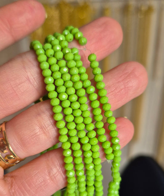 Cristal 3 mm verde manzana