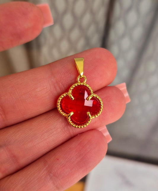 Trébol cristal rojo