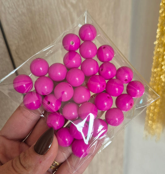 Bolas chicle 14 mm Magenta - (30 unidades)