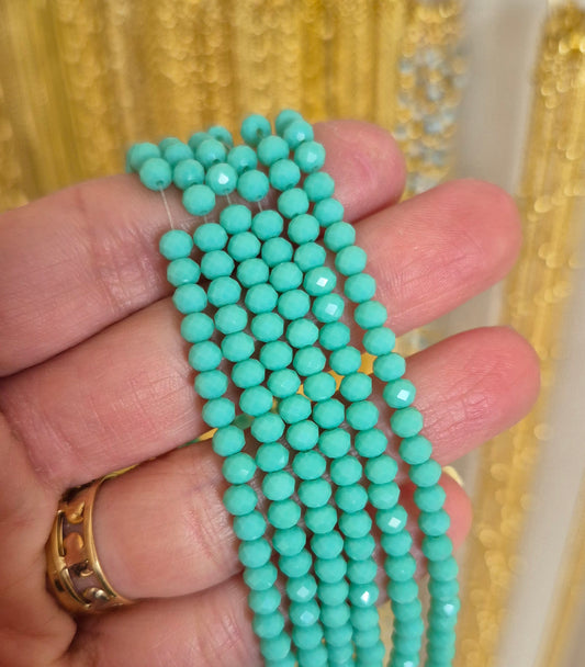 Cristal 4mm Turquesa-menta