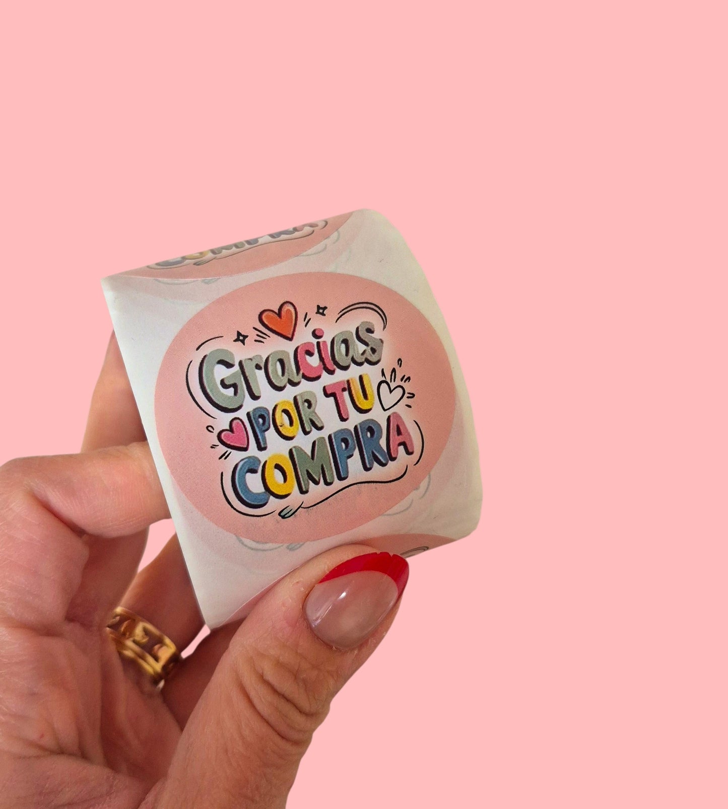 Stickers Gracias por tu compra- (50 unidades)