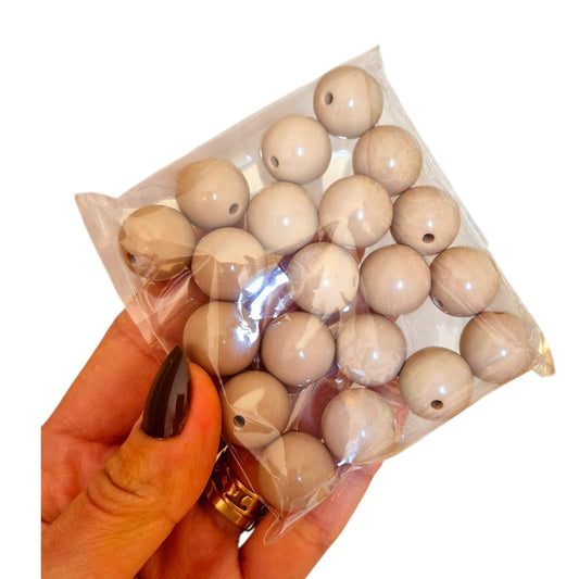 Bolas chicle 18mm Beige - (20 unidades)