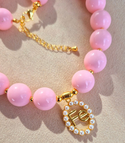 Collar chicle Rosado Fé