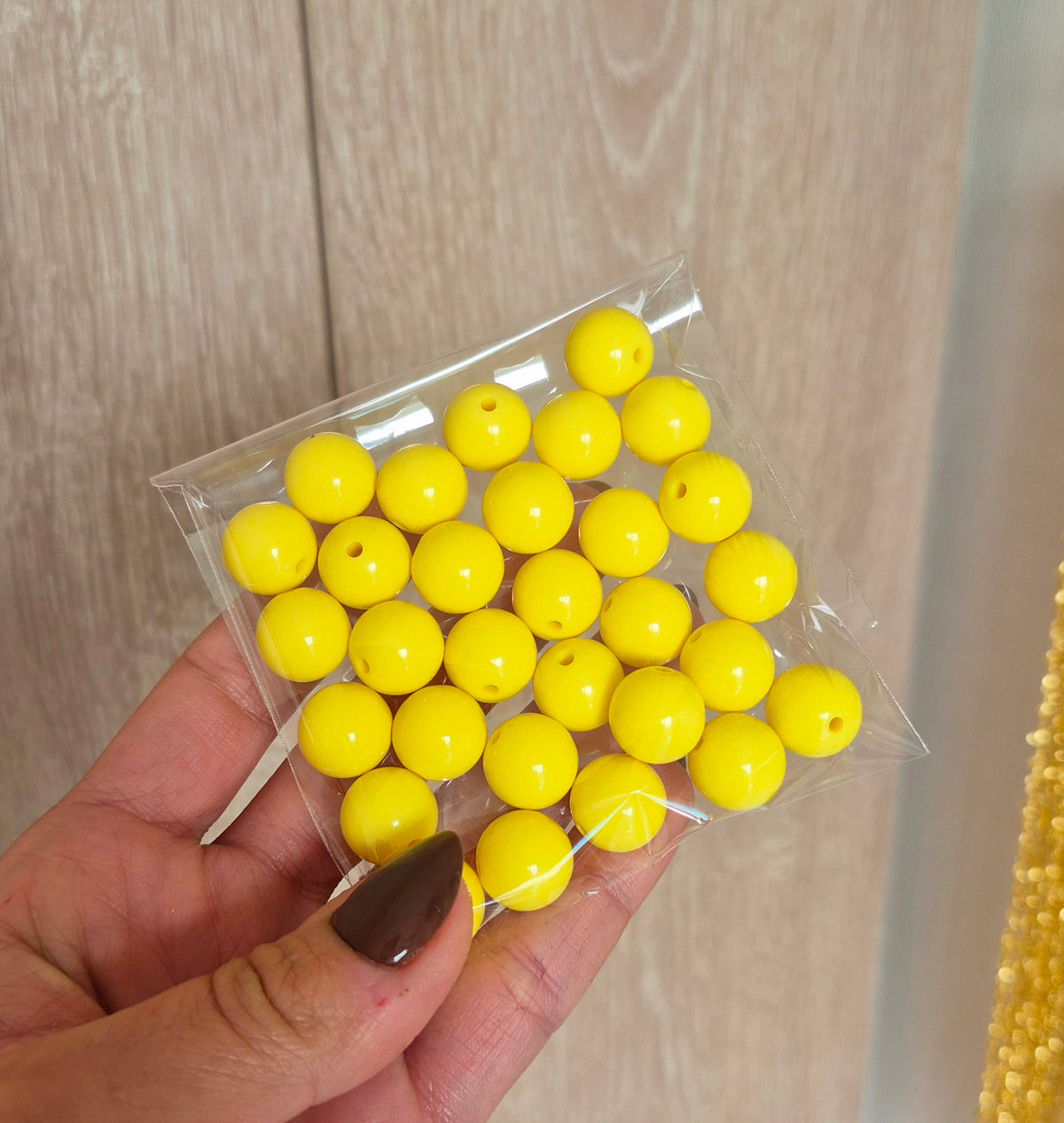 Bolas chicle 14 mm Amarillo - (30 unidades)