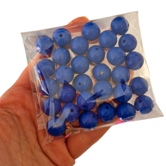 Bolas chicle 14mm Azul rey - (30 unidades)