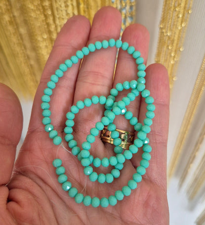 Cristal 4mm Turquesa-menta