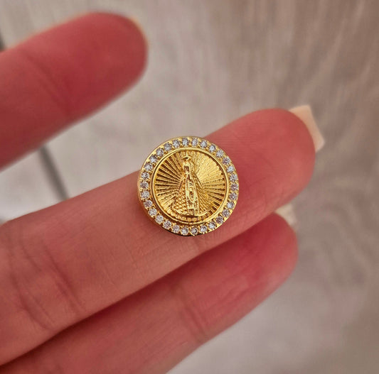 Virgen de Valle circones tipo pasador