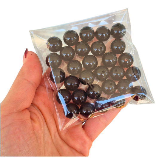 Bolas chicle 14mm negro - (30 unidades)