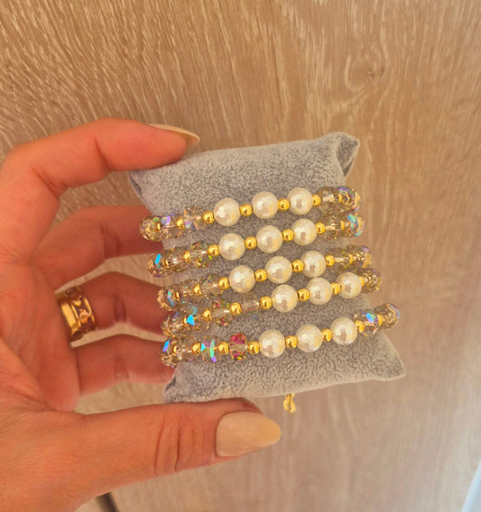 Pulsera Aurora Perlada