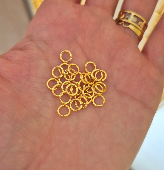 Argolla de unión 6 mm extra gruesa - (8 unidades)