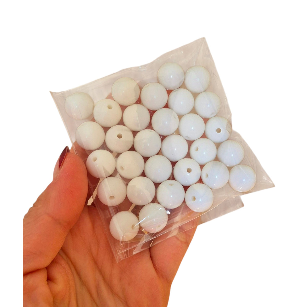 Bolas chicle 14mm blanco - (30 unidades)