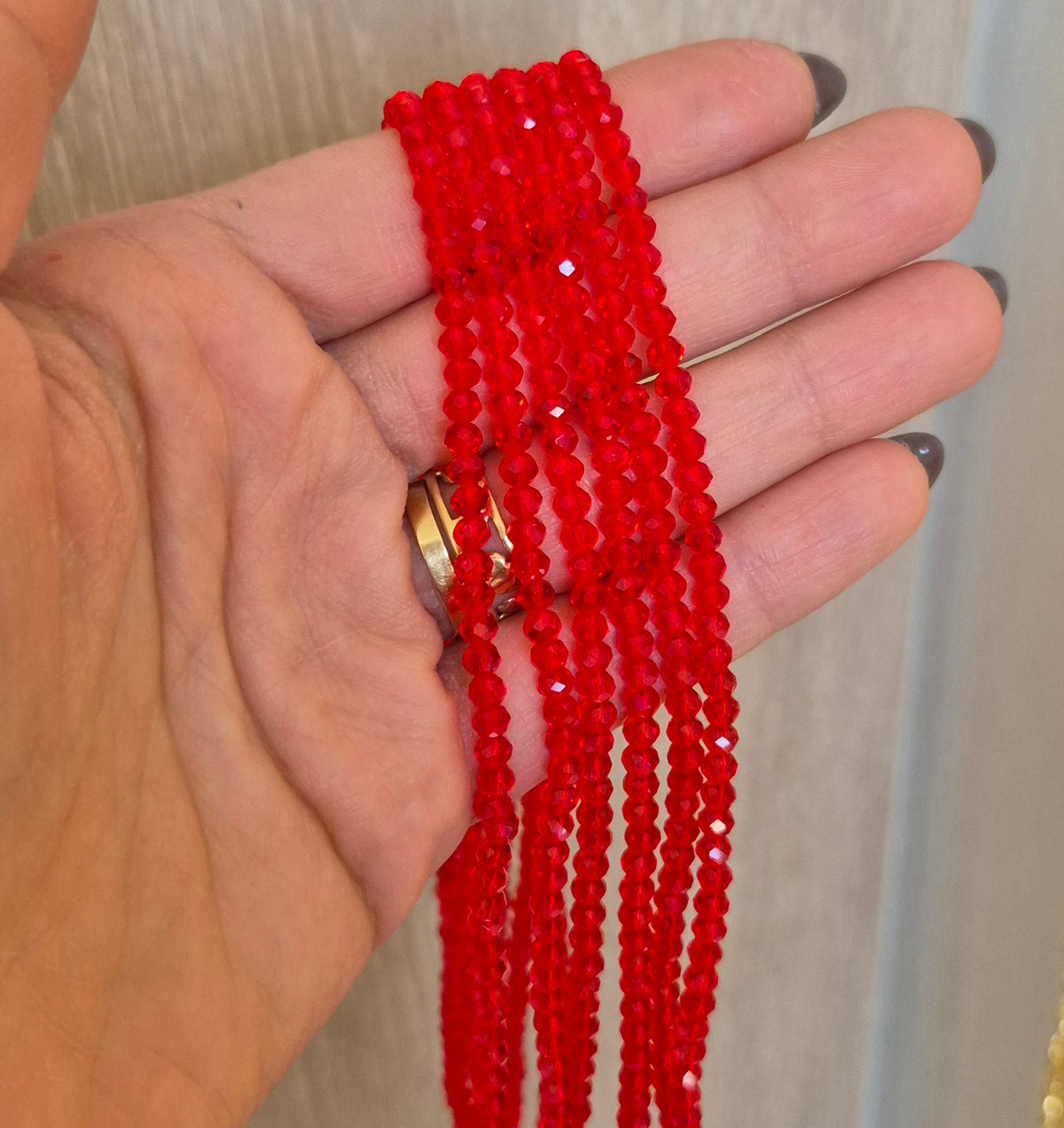 Cristal 4mm rojo traslúcido