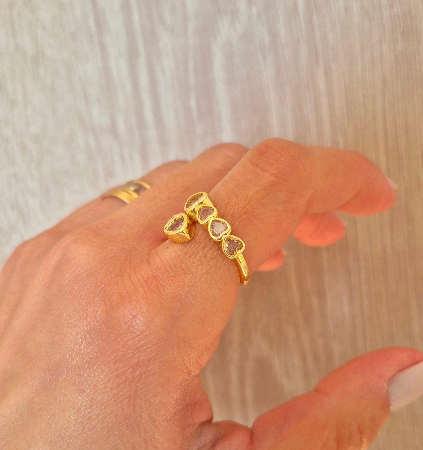 Anillo corazones