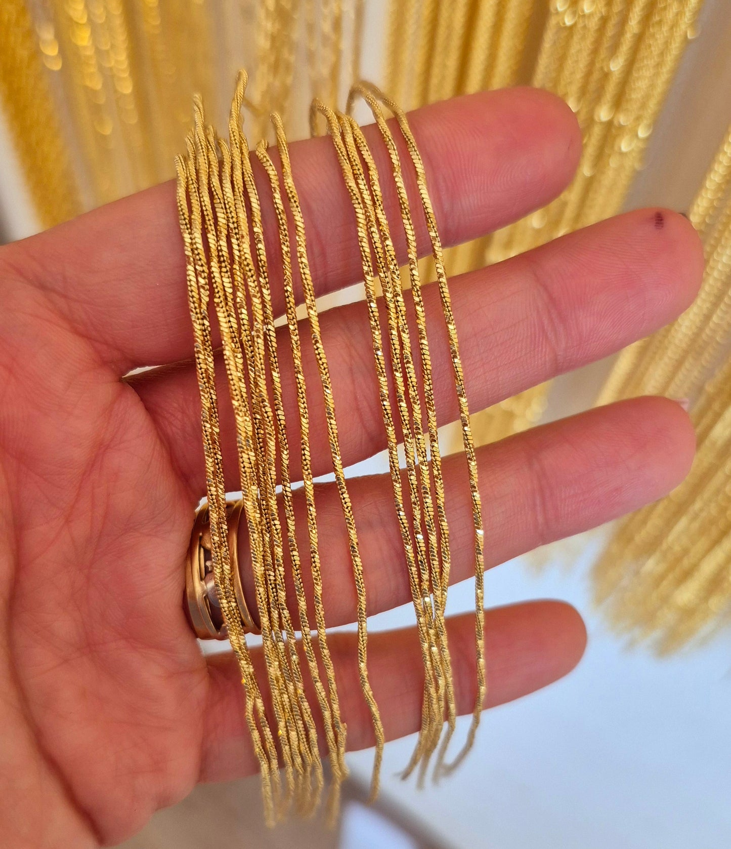 Cadena aguja torneada