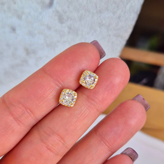 Aros cuadrados brillantes