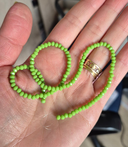 Cristal 3 mm verde manzana