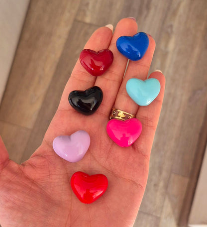 Corazones acrílicos- (1 unidad)