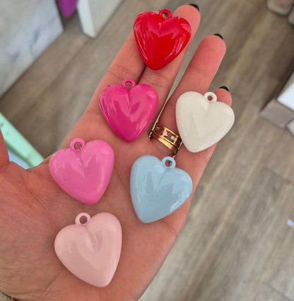 Corazones acrílicos para colgar